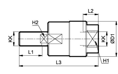 Позиционер штока с резьбой M12x1.25